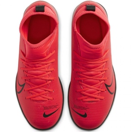 Scarpe indoor Nike Mercurial Superfly 7 Club Ic Jr AT8153-606 multicolore arance e rosse 1