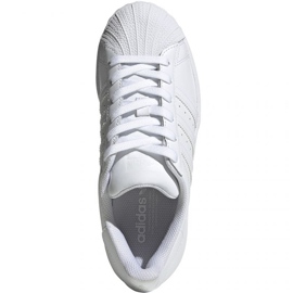 Scarpe da bambino Adidas Superstar J bianche EF5399 bianco 1