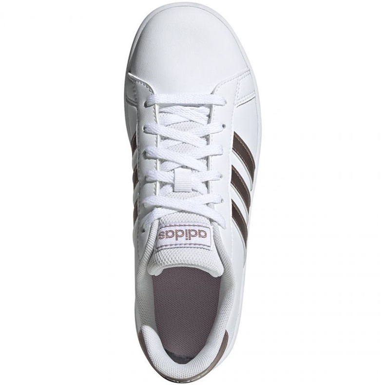 Scarpe adidas Grand Court Jr EF0101 bianca nero 1