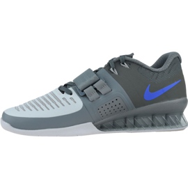 Scarpa Nike Romaleos 3 Weightlifting M 852933-001 blu grigio 1