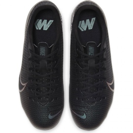 Nike Mercurial Vapor 13 Academy FG / MG Jr AT8123 010 scarpe da calcio grigio nero 1
