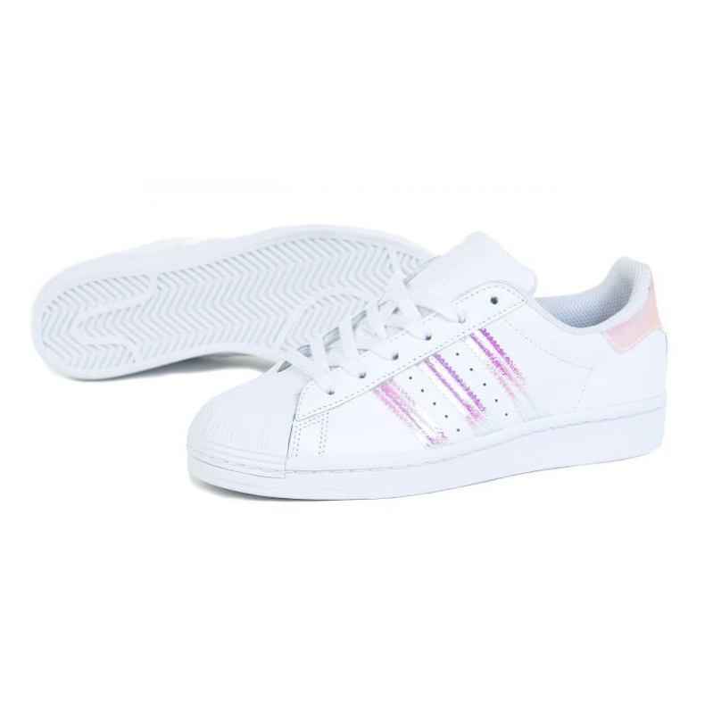 Scarpe Adidas Superstar Jr FV3139 bianca nero 1