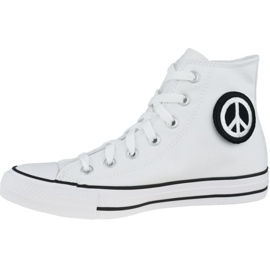 Converse Chuck Taylor All Star Hi Peace W 167892C scarpe bianco 1