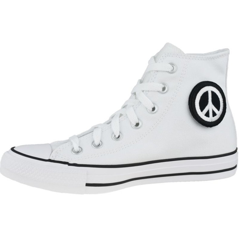Converse Chuck Taylor All Star Hi Peace W 167892C scarpe bianca 1