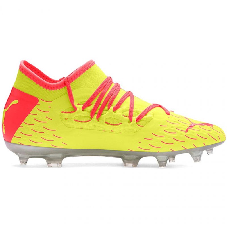Scarpe da calcio Puma Future 5.3 Netfit Jr Osg Fg Ag 105947 01 rosso arance e rosse 1