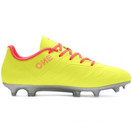 Scarpe da calcio Puma One Jr 20.4 Osg Fg Ag 105973 01 rosso gialli 1