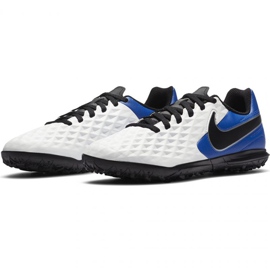 Nike Tiempo Legend 8 Club Tf Jr AT5883 104 scarpe da calcio nero, blu, bianco bianco 1