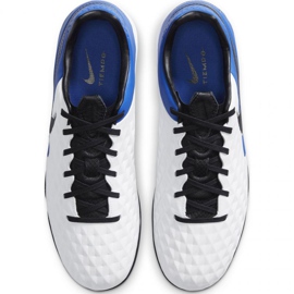 Scarpe da calcio Nike Tiempo Legend 8 Pro Tf M AT6136 104 , bianco, blu bianco 1