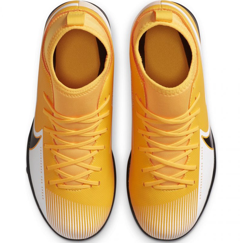 Nike Mercurial Superfly 7 Club Tf Jr AT8156 801 scarpe da calcio giallo/bianco gialli 1