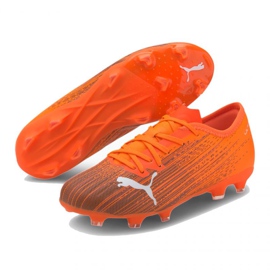 Scarpe da calcio Puma Ultra 1.1 Fg Ag Jr 106097 01 multicolore arance e rosse 3