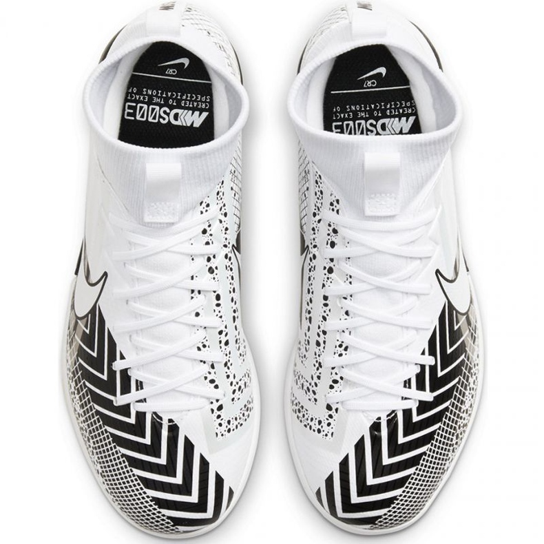 Scarpa da calcio Nike Mercurial Superfly 7 Academy Mds Ic Jr BQ5529 110 bianco, bianco, nero bianco 1