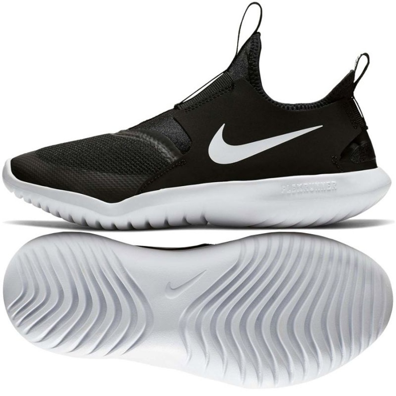 Scarpe da corsa Nike Flex Runner Jr AT4662 001 nero 1
