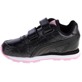 Puma Vista Glitz V Neonati Jr 369721-10 nero rosa 1