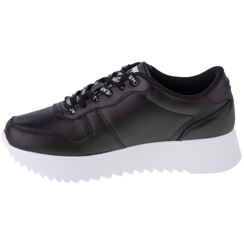 Tommy Hilfiger High Cleated Leather W EN0EN01120-BDS scarpe nero 1