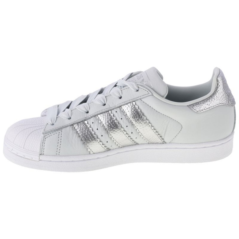 Adidas W Superstar W CG6452 scarpe bianco argento 1