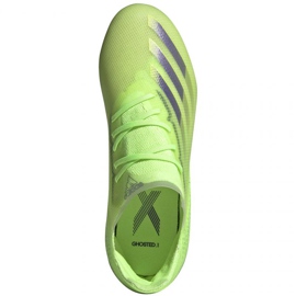 Scarpe da calcio Adidas X Ghosted.1 Fg Jr EG8180 multicolore verde 1