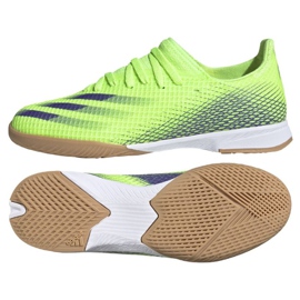 Scarpe da calcio Adidas X Ghosted.3 In Jr EG8223 verde verde 1