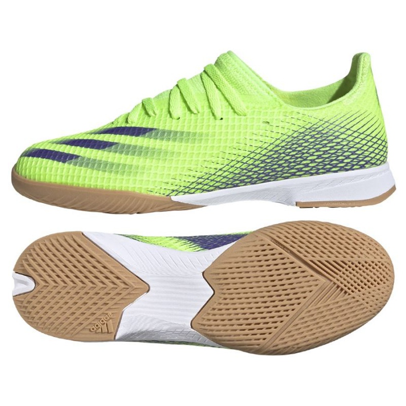Scarpe da calcio Adidas X Ghosted.3 In Jr EG8223 verde verde 1