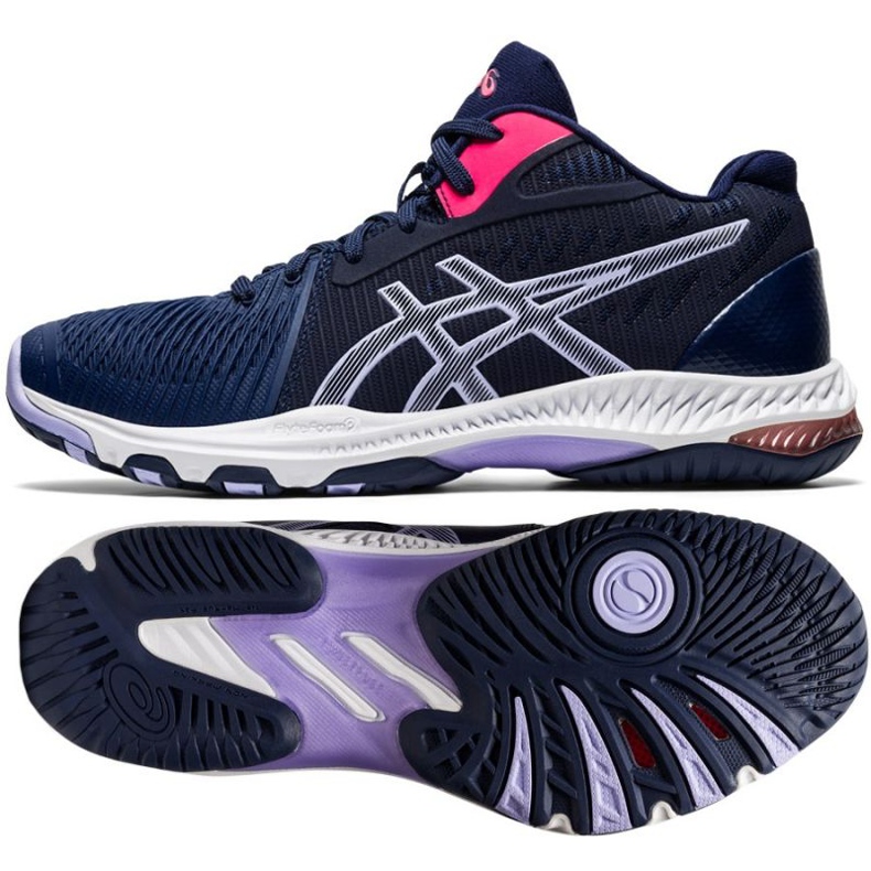 Asics Netburner Ballistic Ff Mt 2 W 1052A034 400 scarpe da pallavolo multicolore nero 1