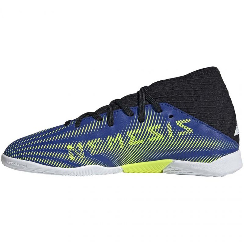Scarpe indoor adidas Nemeziz 3 In Jr FY0818 nero, reale blu 1
