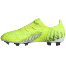 Scarpe da calcio Adidas X Ghosted.2 Fg M FW6958 bianco, giallo-verde neon verde 2