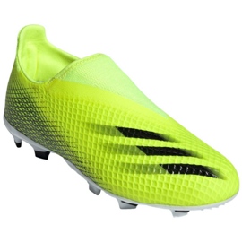 Scarpe da calcio Adidas X Ghosted.3 Ll Fg Jr FW6978 giallo multicolore 4