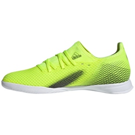 Scarpe da calcio Adidas X Ghosted.3 In M FW6937 bianco, giallo fluo verde 1