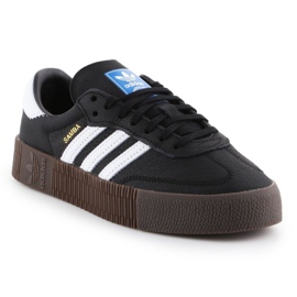 Scarpe Adidas Sambarose W B28156 bianco nero 1