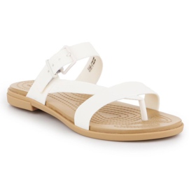 Crocs Tulum Toe Post Sandalo W 206108-1CQ bianco 1