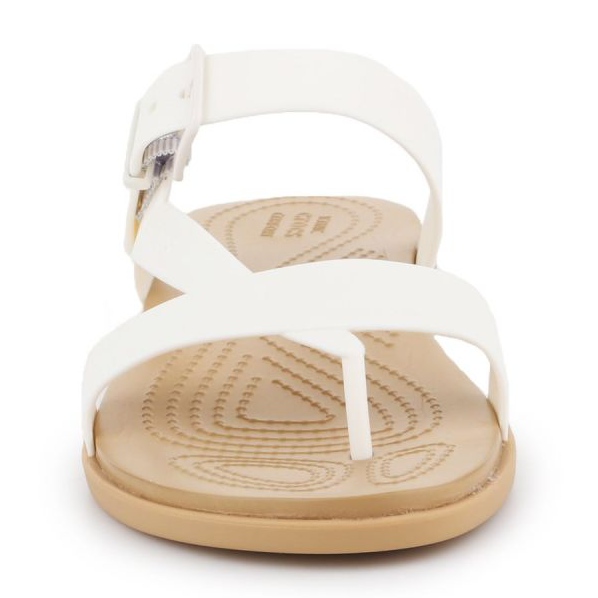 Crocs Tulum Toe Post Sandalo W 206108-1CQ bianco 2