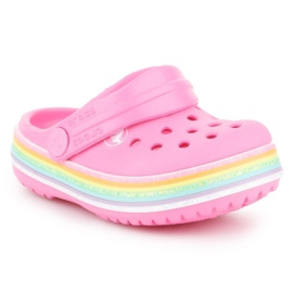 Crocs Crocband Rainbow Glitter Clg K 206151-669 rosa 1