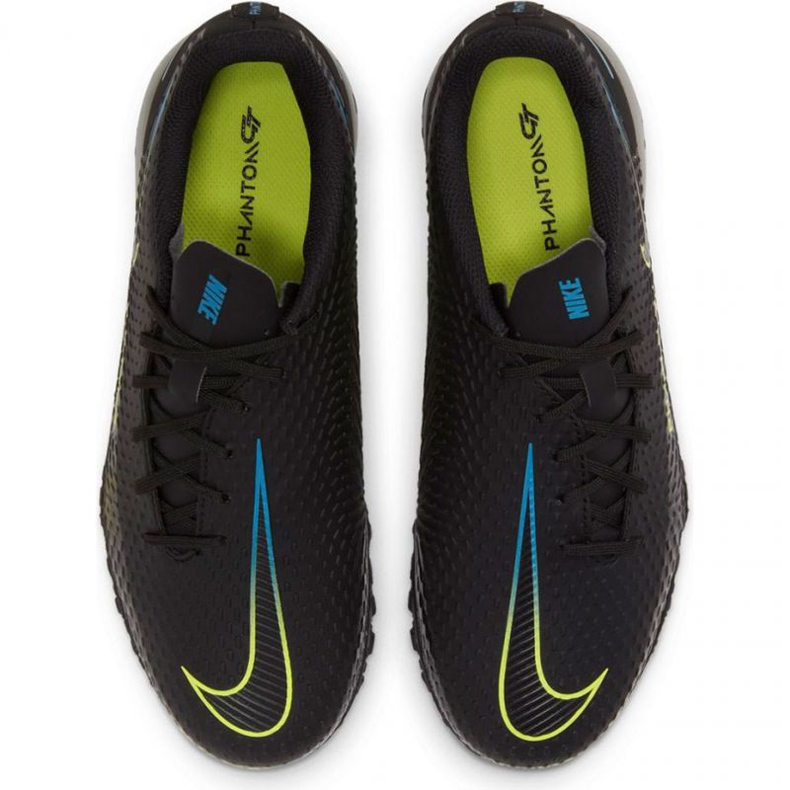 Nike Phantom Gt Academy Tf Jr CK8484-090 scarpe da calcio nero nero 1