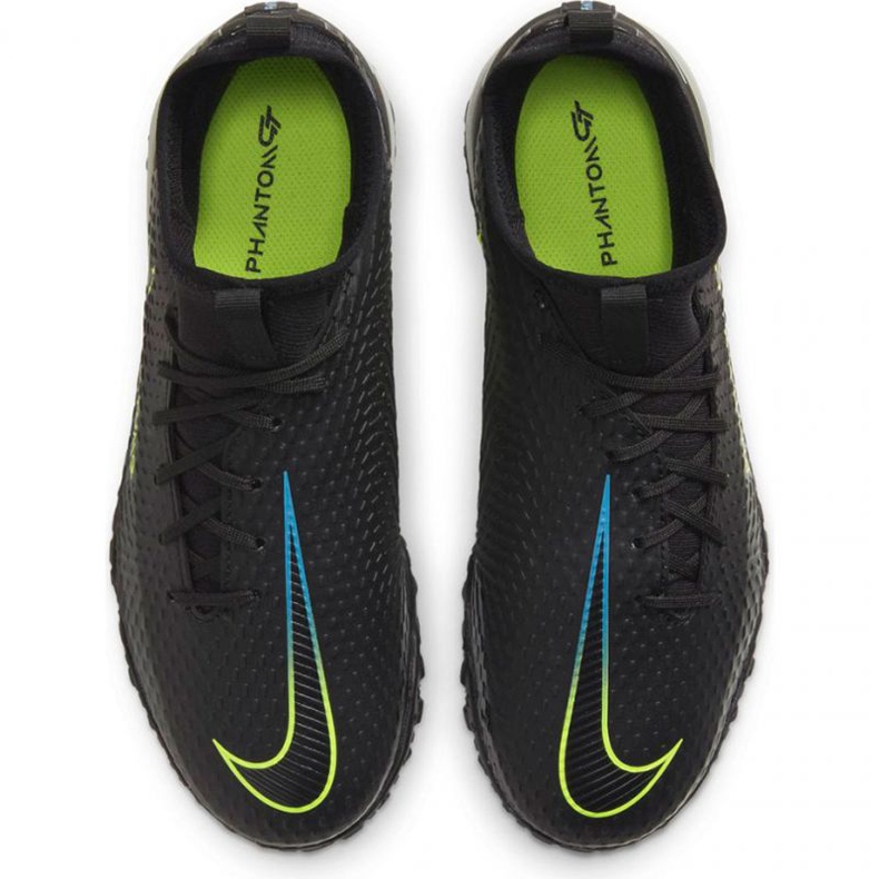 Nike Phantom Gt Academy Df Tf Jr CW6695-090 scarpe da calcio nero nero 1