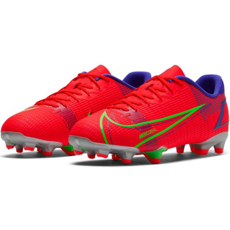 Scarpa da calcio Nike Vapor 14 Academy FG / MG Jr CV0811 600 rosso arance e rosse 1