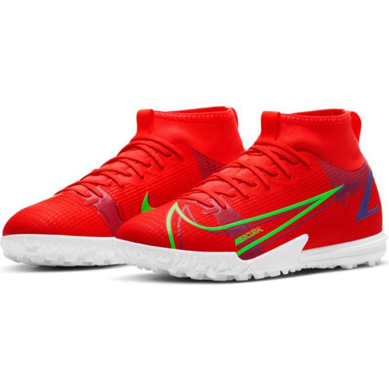 Scarpa da calcio Nike Mercurial Superfly 8 Academy Tf Jr CV0789 600 rosso arance e rossi 1