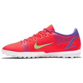 Scarpa da calcio Nike Mercurial Vapor 14 Academy Tf M CV0978 600 rosso arance e rosse 1
