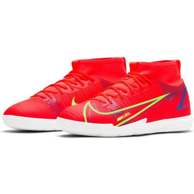 Nike Mercurial Superfly 8 Academy Ic Jr CV0784 600 scarpe da calcio rosso arance e rosse 1