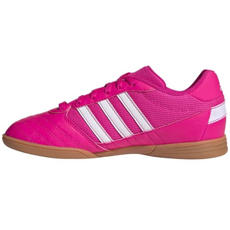 Scarpe da calcio Adidas Super Sala Jr G55911 rosa, bianco rose e viola 1