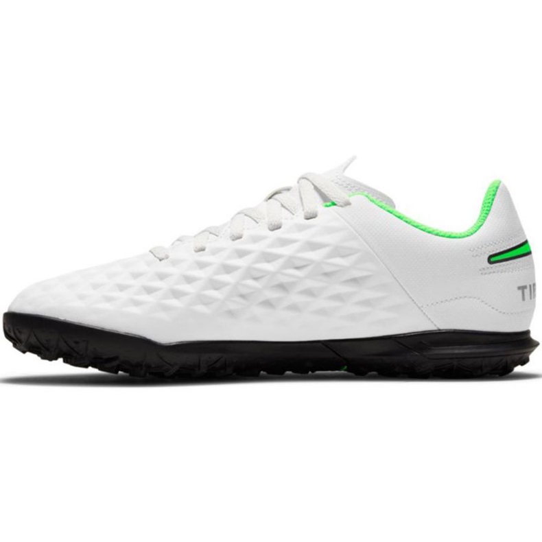 Nike Tiempo Legend 8 Club Tf Jr AT5883 030 scarpe da calcio bianco bianco 1
