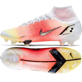 Nike Mercurial Superfly 8 Elite Mds Fg M CV0959 108 scarpe da calcio rosso, bianco, arancione arance e rossi 1