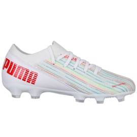 Scarpe da calcio Puma Ultra 3.2 Fg Ag Jr 106360 06 multicolore bianco 1