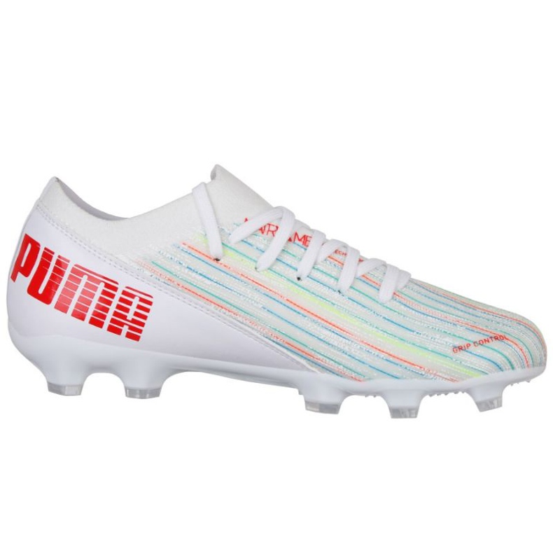 Scarpe da calcio Puma Ultra 3.2 Fg Ag Jr 106360 06 multicolore bianco 1