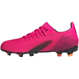 Scarpe da calcio Adidas X Ghosted.3 Fg Jr FW6935 multicolore rosa 1