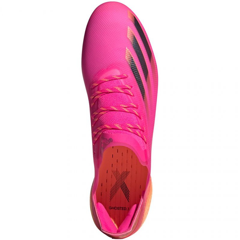 Scarpe da calcio Adidas X Ghosted.1 Fg M FW6897 multicolore rosa 1
