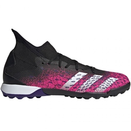 Scarpe da calcio Adidas Predator Freak.3 Tf M FW7517 bianco, nero, rosa nero 1
