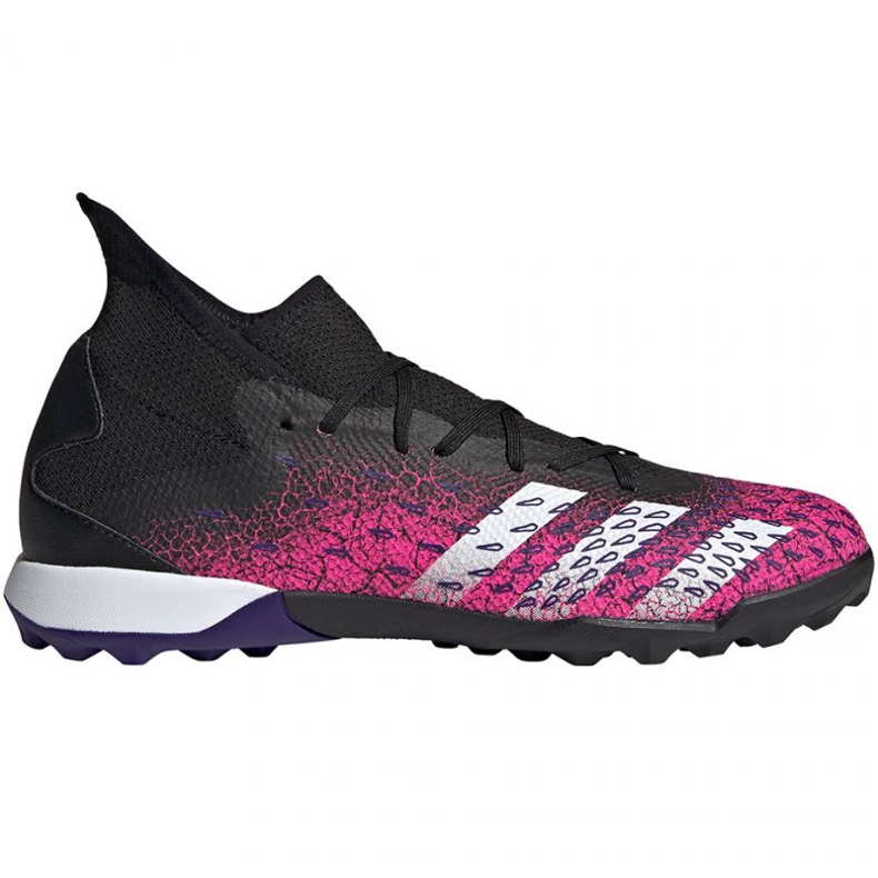 Scarpe da calcio Adidas Predator Freak.3 Tf M FW7517 bianco, nero, rosa nero 1