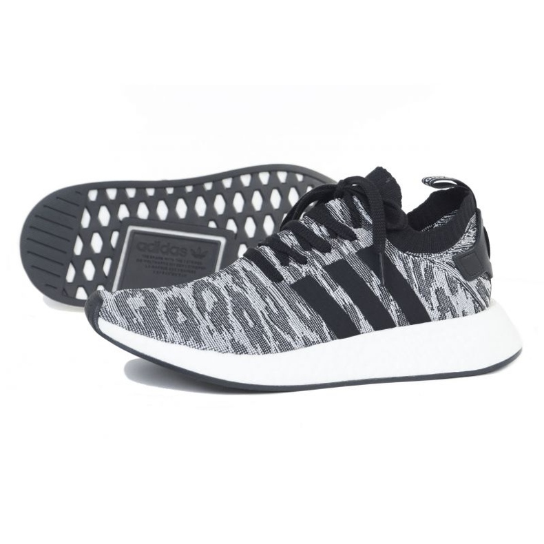 Scarpe adidas NMD_R2 Pk M BY9409 nero grigio 1