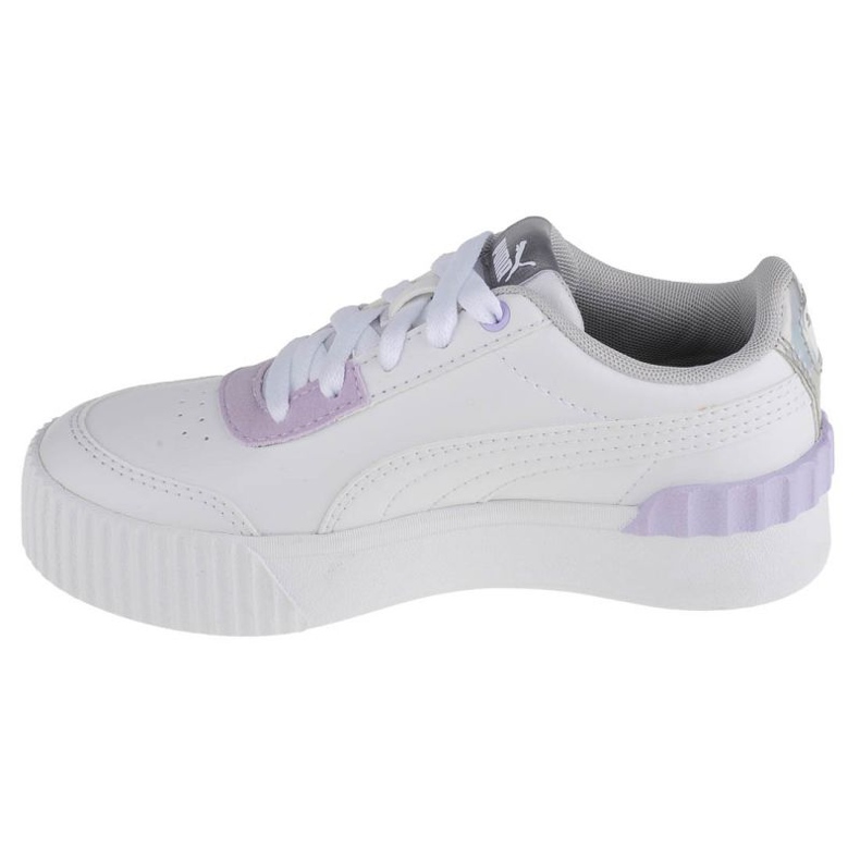 Puma Carina Lift Shine Ps Jr 380553 01 bianco rosa 1