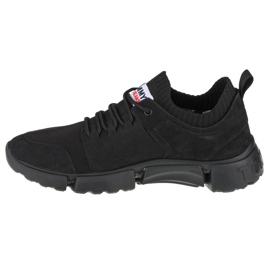 Scarpe Tommy Hilfiger Jeans Chunky Mono Sock Lea Trainers M EM0EM00679-BDS nero 1