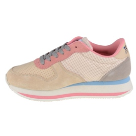 Tommy Hilfiger Jeans Flatform Runner W EN0EN01357-AA8 scarpe beige rosa 1